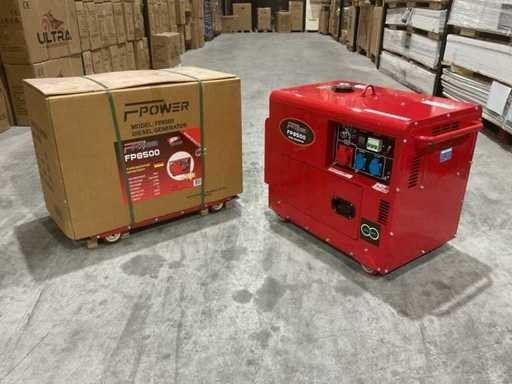 Stroomgroep/generator Diesel 6500w Geluidsarm gratis bezorgi, Bricolage & Construction, Générateurs, Neuf, Huile diesel, 5 à 10 kVA
