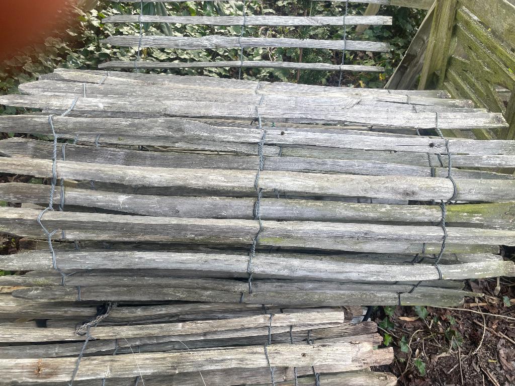 Kastanje afsluitingen, Ophalen, Met poort, Gebruikt, Tuinhek