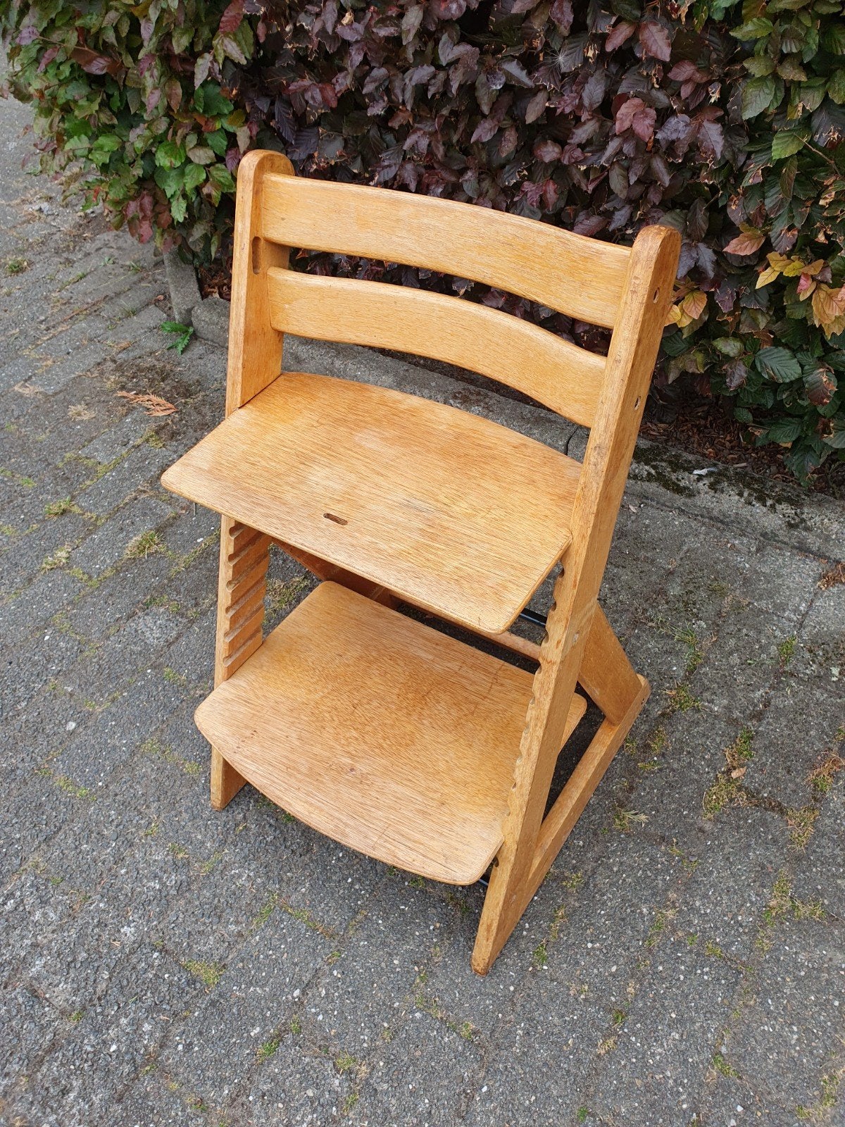 chaise Trip Trap en bon état avec des signes d'usure, Enlèvement