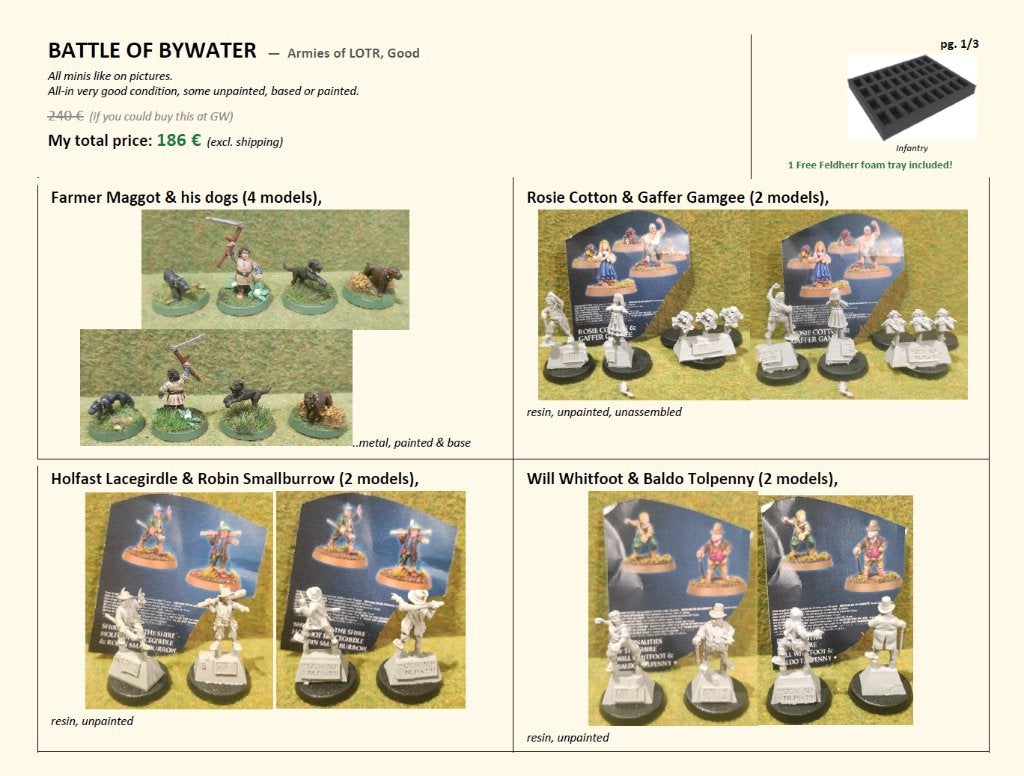 Battle of Bywater (Good)  ME SBG Games workshop, Ophalen of Verzenden, Nieuw, Lord of the Rings, Figuurtje(s)
