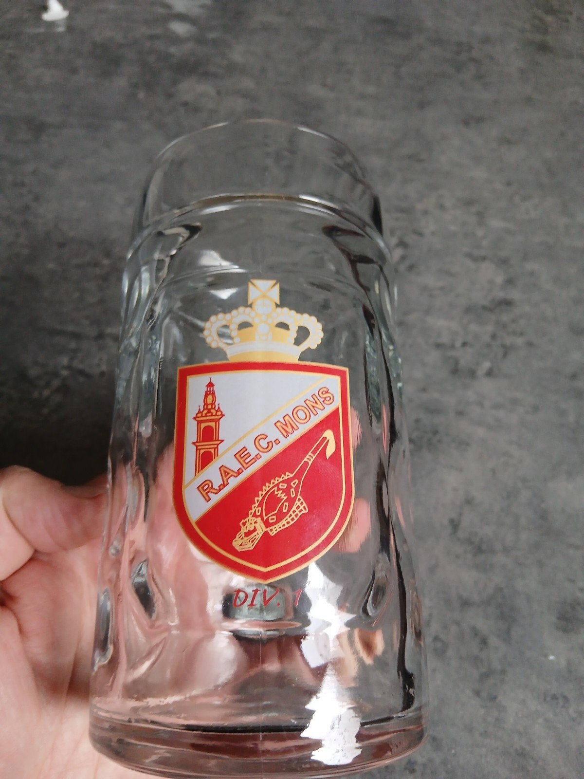 Chope à bière vintage RAEC Mons - Collection Football / Belg, Enlèvement ou Envoi, Neuf