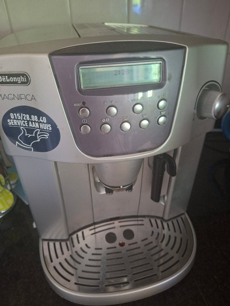 koffiezet DeLonghi  12 jaar oud, Ophalen, Gebruikt, Koffiemachine, Afneembaar waterreservoir