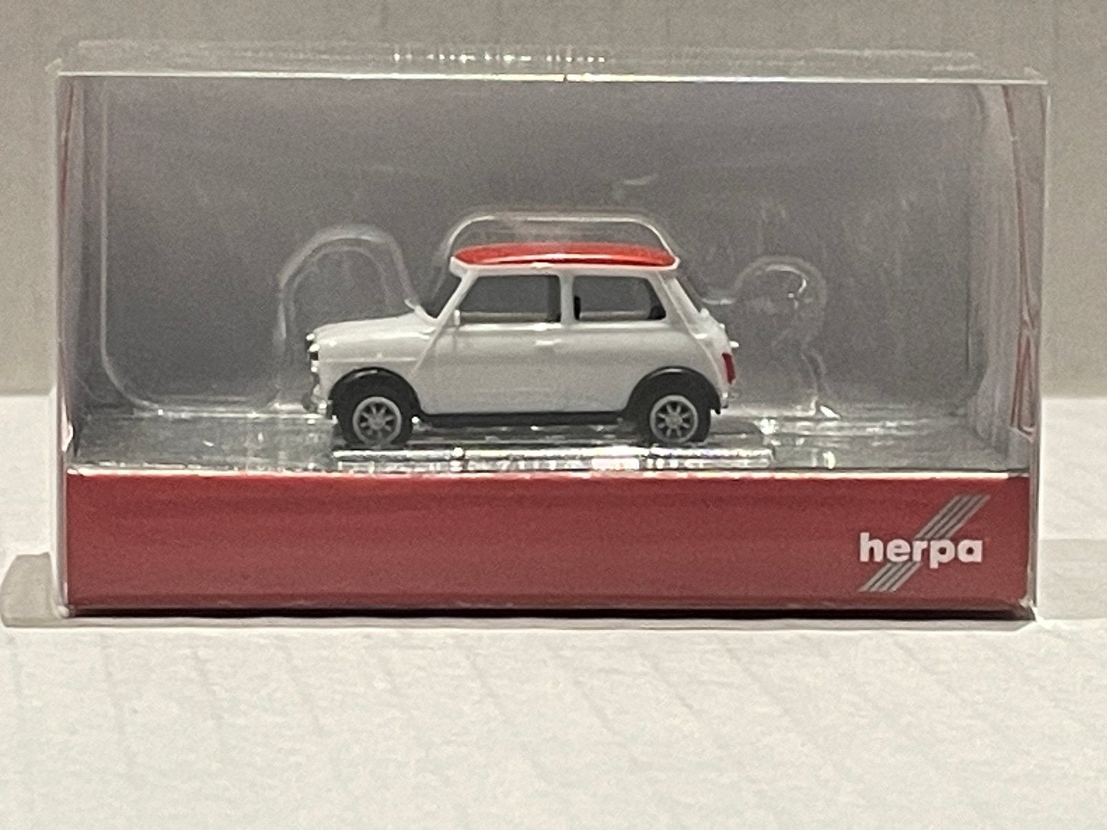 Herpa MINI COOPER met Poolse vlag 1:87, Ophalen of Verzenden, Zo goed als nieuw, Auto, Herpa