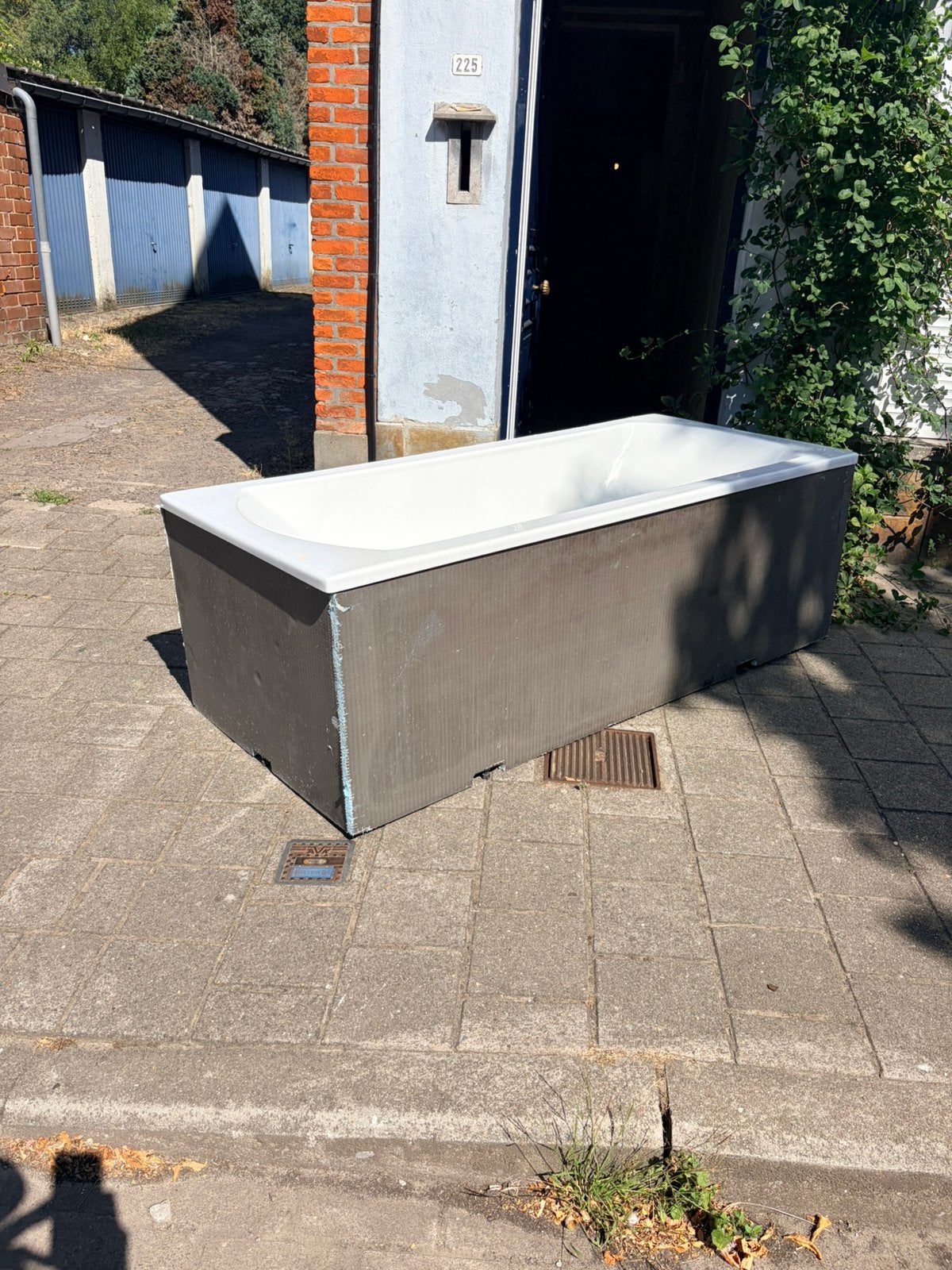 Gratis bad, Ophalen, Gebruikt