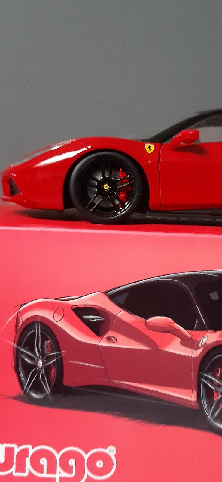 Ferrari 488gtb 1/18 Bburago signature, Enlèvement ou Envoi, Neuf, Voiture, Burago