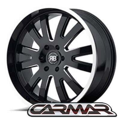 20” Black Rhino COLUMBIA Gloss Black met gebruikte Bridgesto, -, 265 mm, -, Banden en Velgen