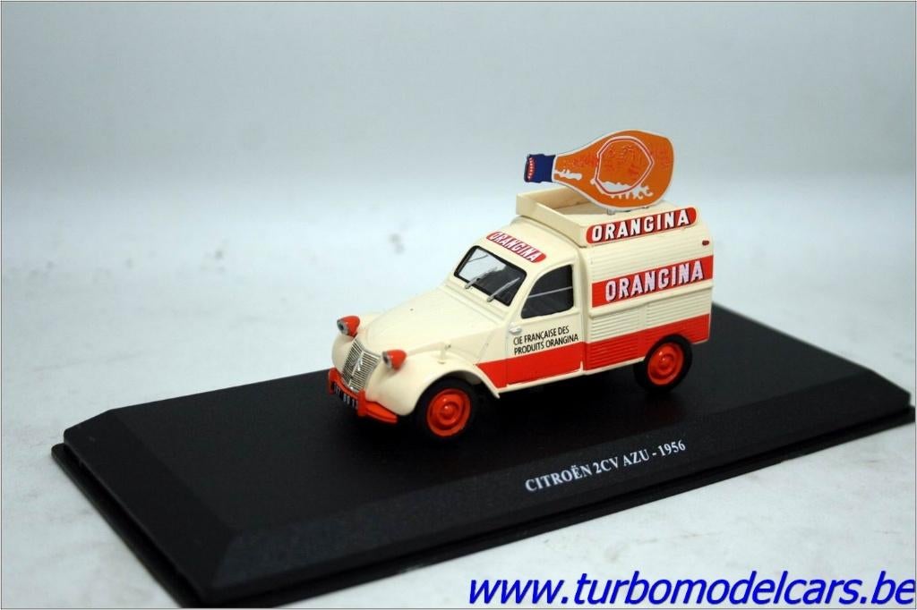 Citroën 2CV AZU 1956 Orangina 1/43 Altaya, Enlèvement ou Envoi, Neuf, Voiture, Autres marques