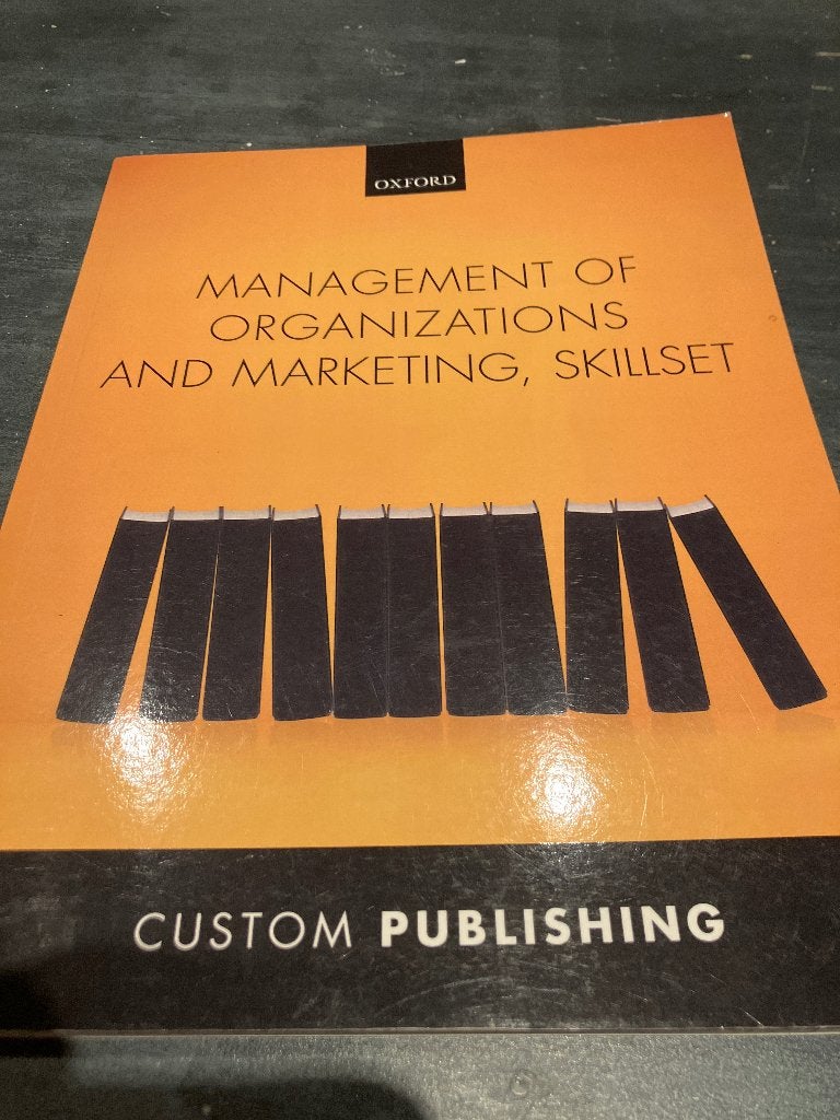 studieboek Management of Organizations and Marketing, Enlèvement ou Envoi, Diverse auteurs, Comme neuf, Management
