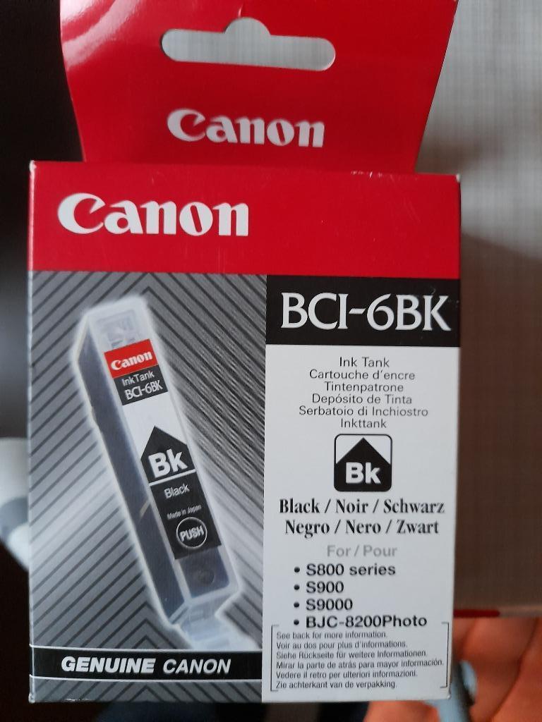 Cartouche imprimante CANON noir, BCI 6BK, (original), Enlèvement ou Envoi, Neuf, Toner, Canon