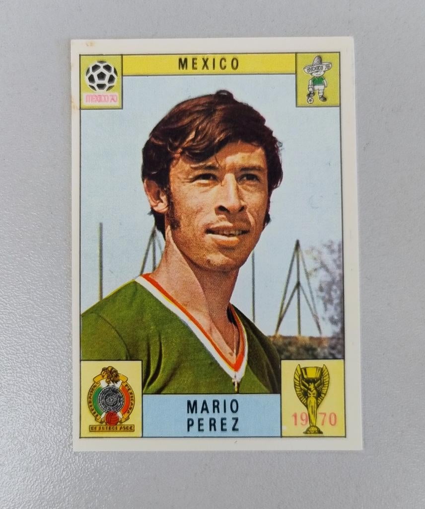Panini Mexico 70: Mexico - Mario Perez. Nooit gekleefd., Ophalen of Verzenden, Zo goed als nieuw
