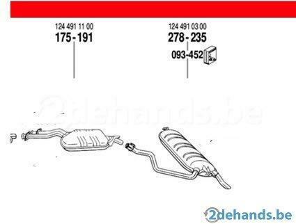 complete uitlaat mercedes mb e220 nieuw goedkoop, Autos : Pièces & Accessoires, Systèmes d'échappement, Mercedes-Benz, Neuf, Enlèvement ou Envoi