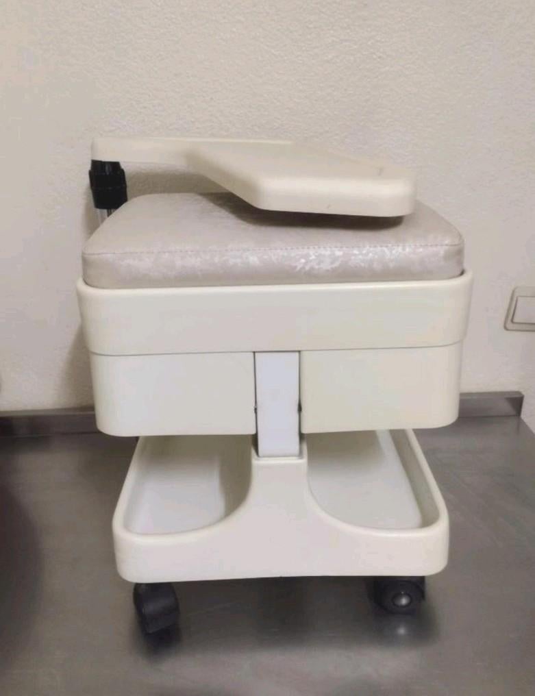 🔵 Trolley 🟡 siège tabouret table vintage plusieurs tiroirs, Enlèvement, Réglable en hauteur, Utilisé, Matériaux autres