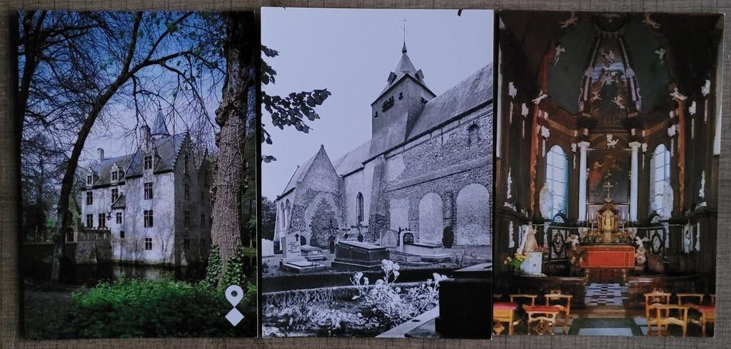 3 postkaarten: Kasteel Beauvoorde, Ophalen of Verzenden, Ongelopen, West-Vlaanderen
