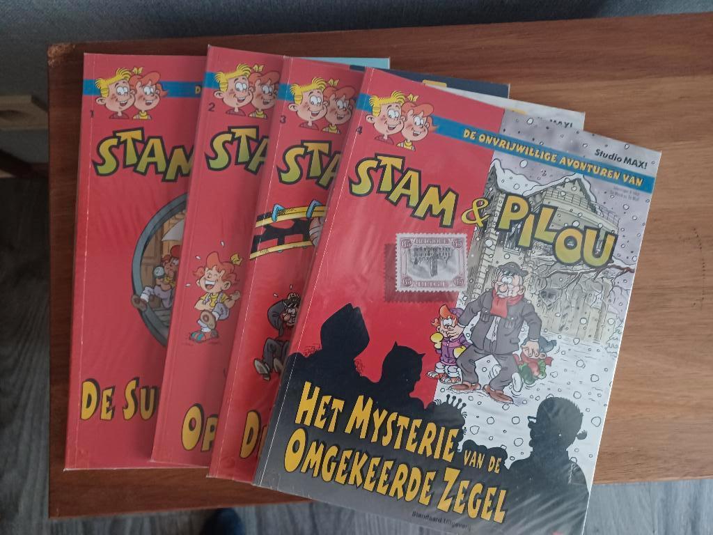 Stam en pilou 4 stripalbums., Plusieurs BD, Enlèvement ou Envoi, Comme neuf, De Marck & De Wulf