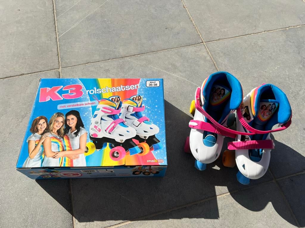 Rolschaatsen maat 35 - 38 van K3 van Studio 100, Réglable, Comme neuf, Enlèvement, Enfants