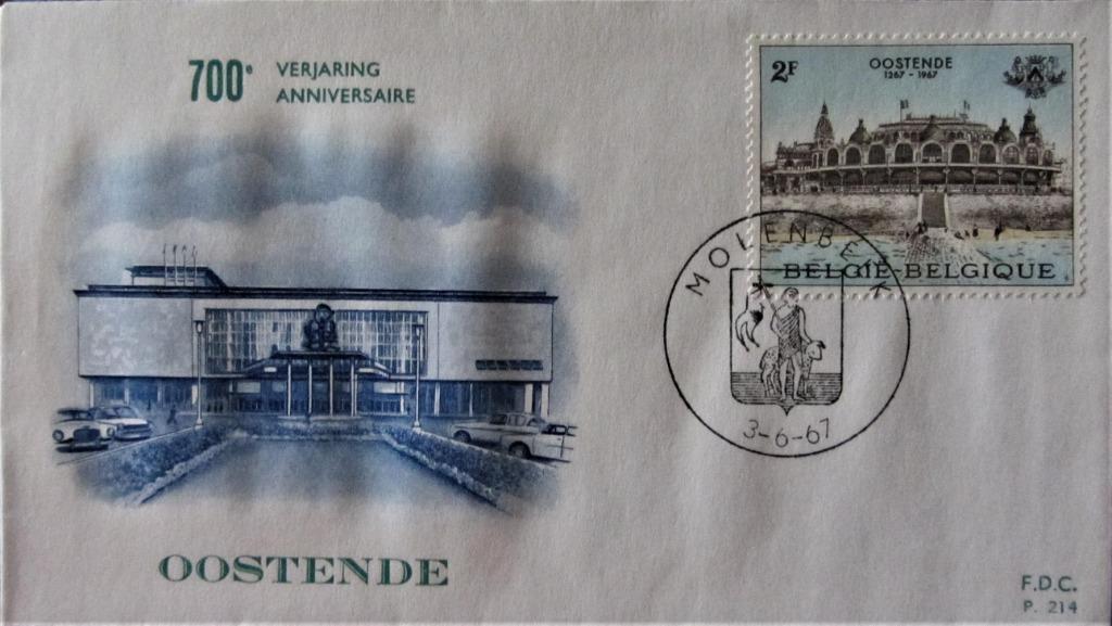 FDC TOERISME, Ophalen of Verzenden, Gestempeld, Plaats of Gebouw