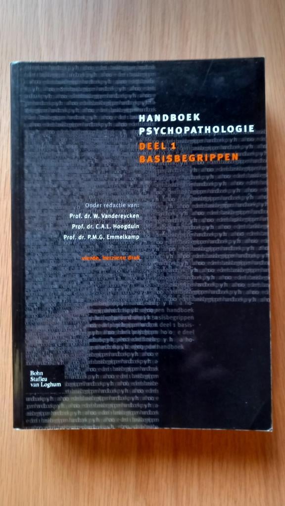 Handboek Psychopathologie, Boeken, Ophalen of Verzenden, Zo goed als nieuw