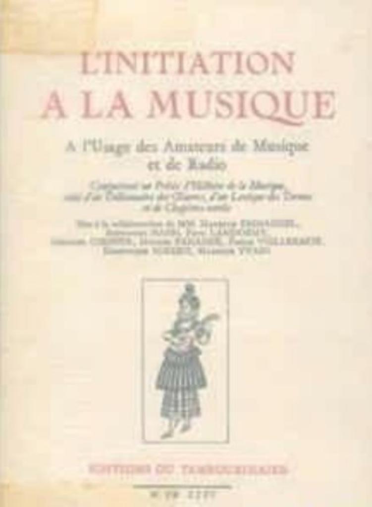L'initiation a la Musique, Ophalen