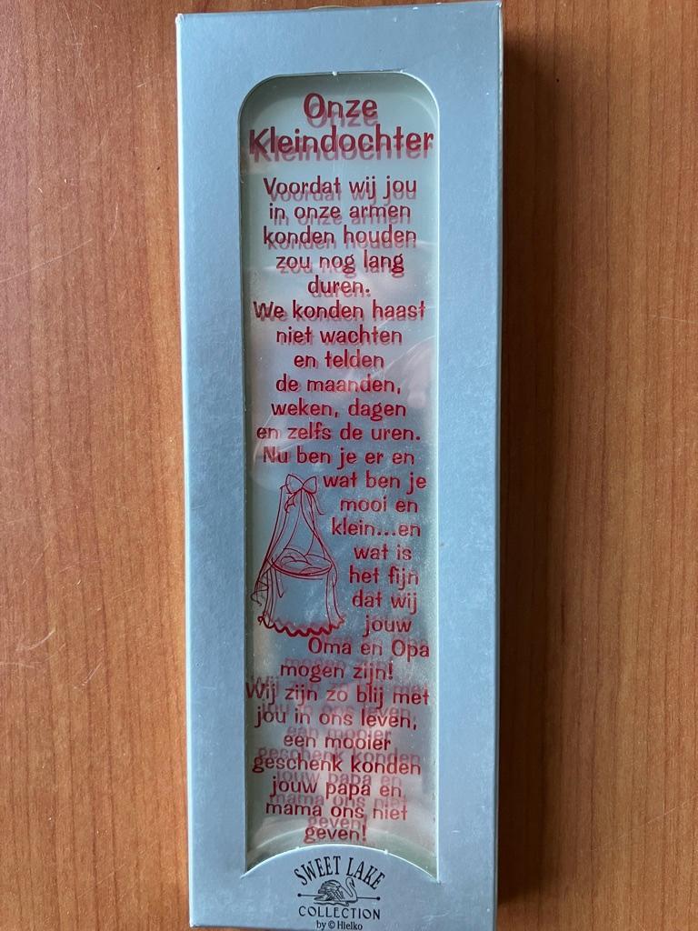 Spreuk op spiegel " Onze Kleindochter ", Ophalen, Nieuw