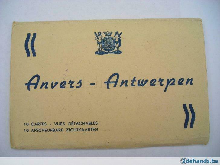 10 zichtkaarten in boekje Antwerpen