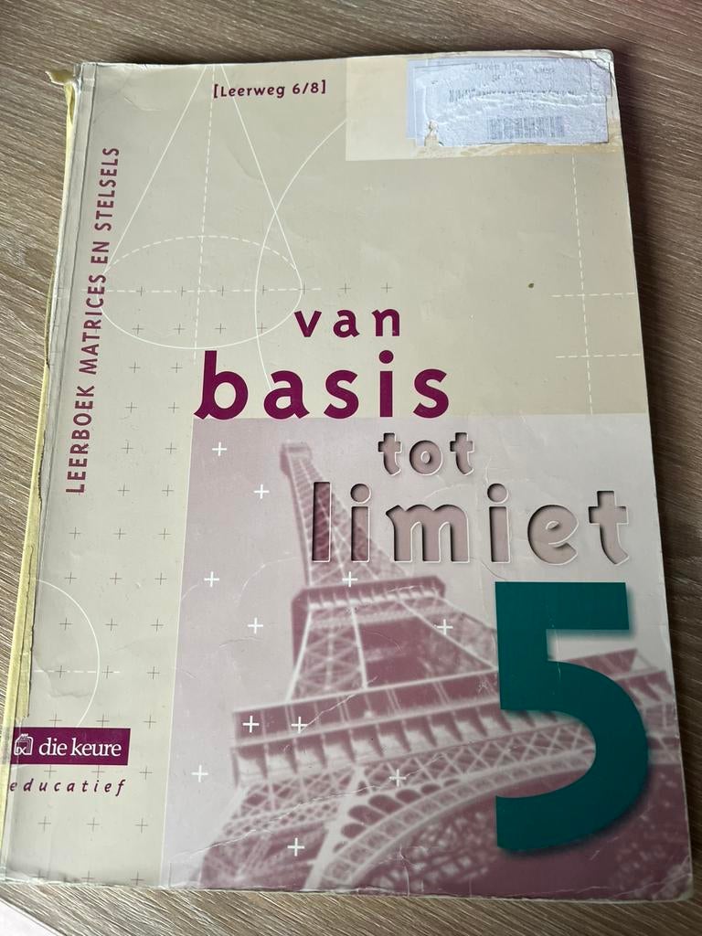 Leerboek Matrices en Stelsels, Boeken, Ophalen, Zo goed als nieuw