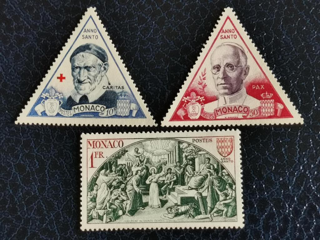 Monaco 1951 - Heilig Jaar *, Postzegels en Munten, Ophalen of Verzenden, Monaco, Postfris