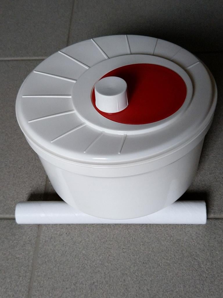 Slazwierder, wit met rood accent in deksel, nieuw, Huis en Inrichting, Keuken | Keukenbenodigdheden, Ophalen, Nieuw