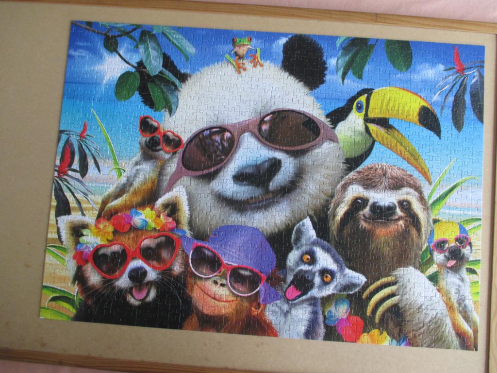 puzzel king strand 1000, Enlèvement ou Envoi, 500 à 1500 pièces, Comme neuf, Puzzle