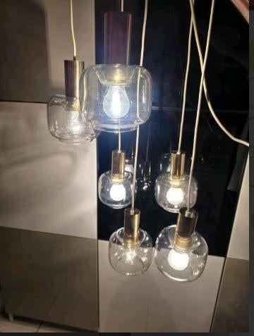 vintage kaskadenlamp OTT  6 armen 70er jaren, Enlèvement, Maison et Meubles
