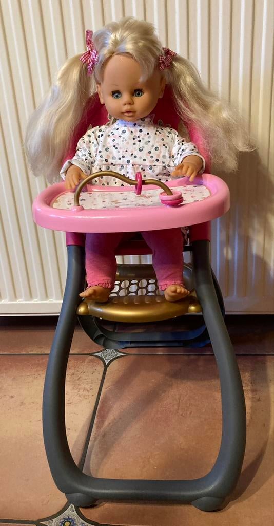 Poupée avec chaise de poupée Smoby, Enlèvement ou Envoi, Utilisé, Baby Pop