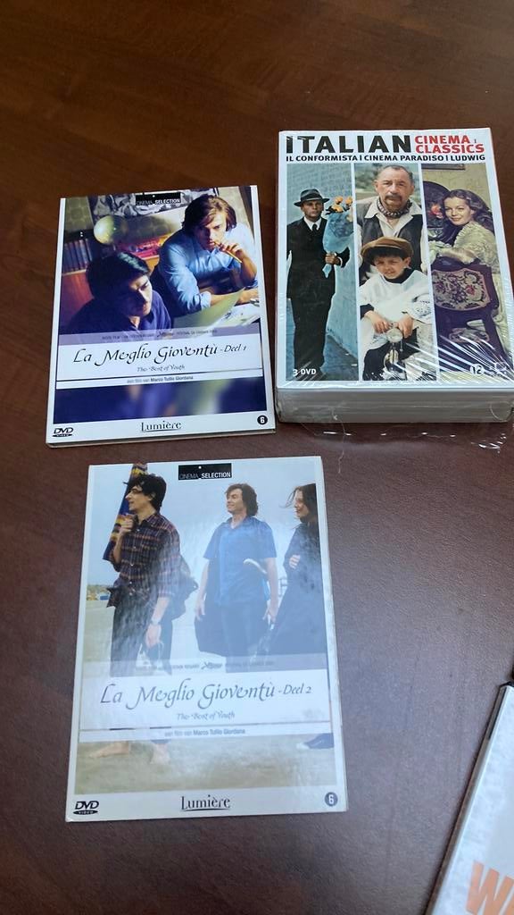 Italiaanse dvd’s vijf stuks, Enlèvement, Comme neuf