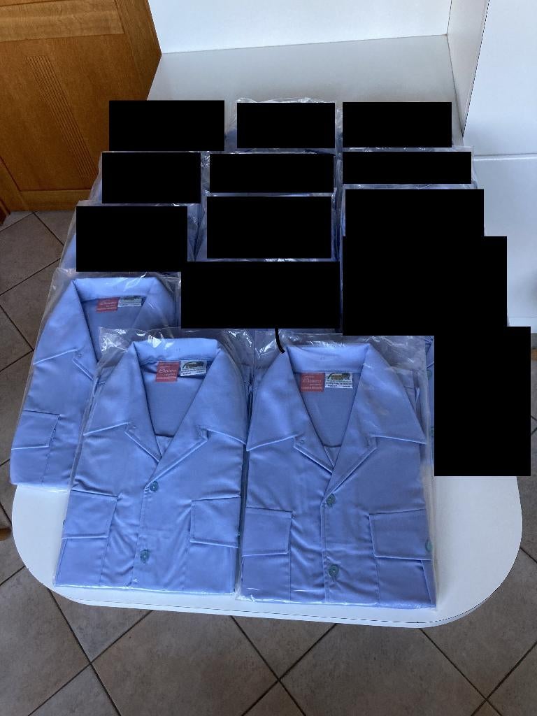 Piloten/security-hemden KM (lichtblauw maat 41/L), Elanco, Blauw, Nieuw, Ophalen of Verzenden