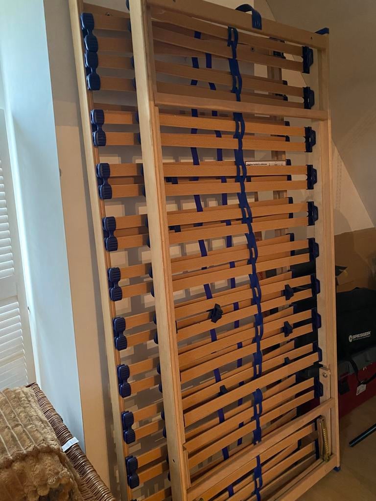 2 lattenbodems crownflex, Ophalen, Zo goed als nieuw, Eenpersoons, Bedbodem