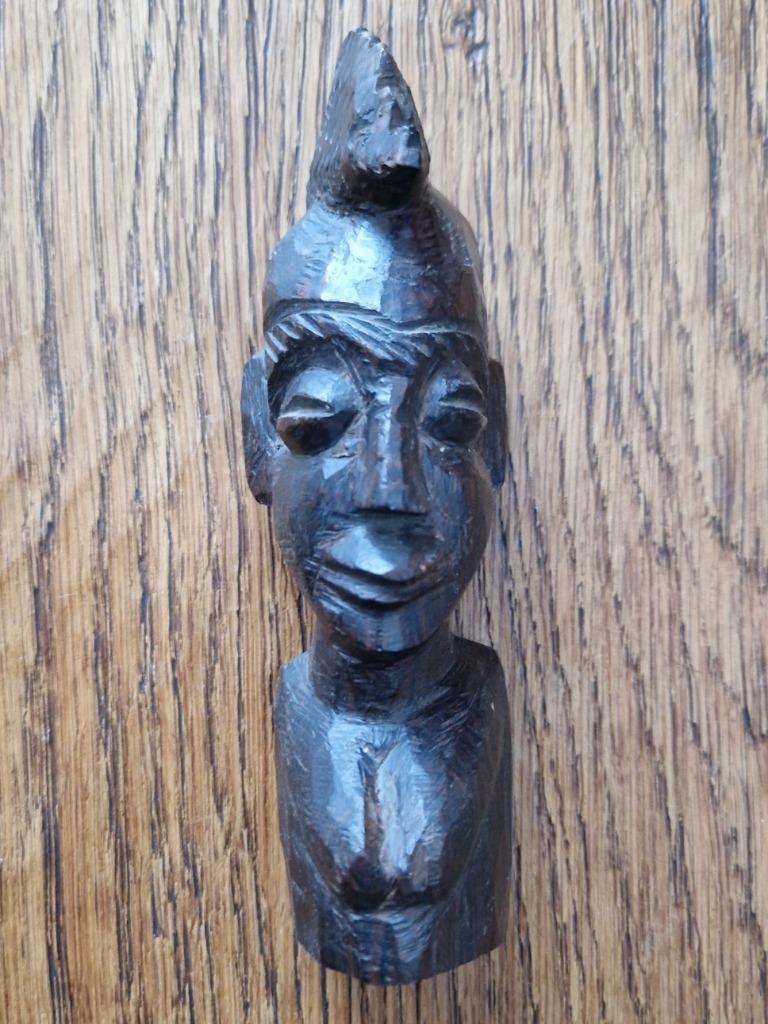 Sculpture africaine – buste en bois, Enlèvement ou Envoi
