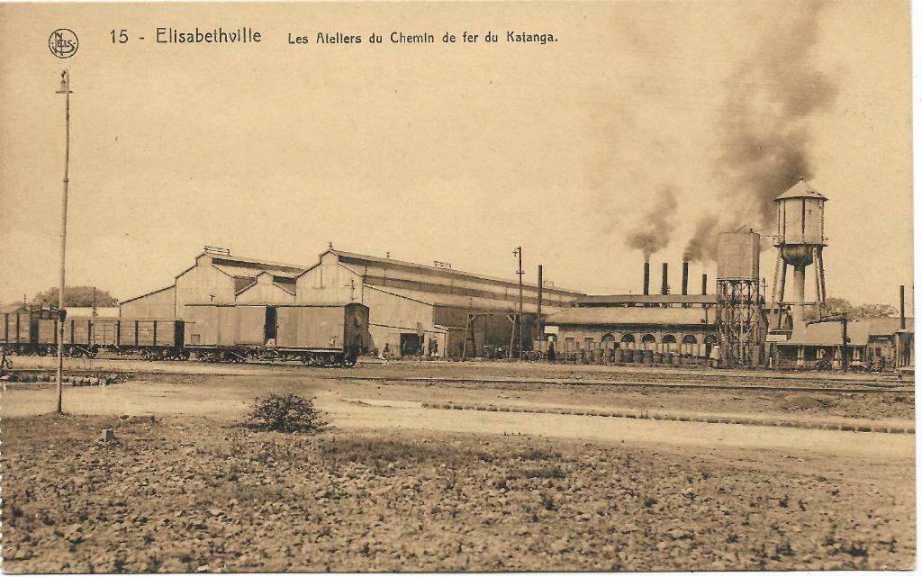 POSTKAARTEN BELGISCH CONGO- ELISABETHVILLE, DE FABRIEKEN, Verzamelen, Ophalen of Verzenden, Ongelopen, Buiten Europa