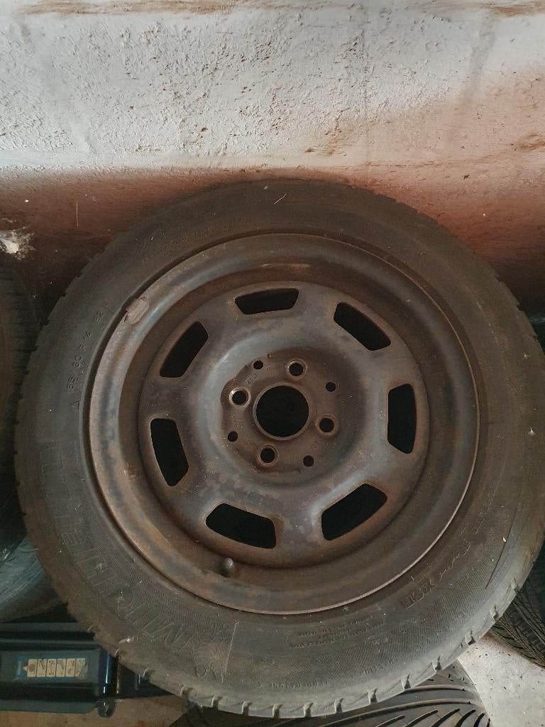 4x100 14 inch set stalen velgen, Auto-onderdelen, Ophalen, 14 inch, Gebruikt, Velg(en)