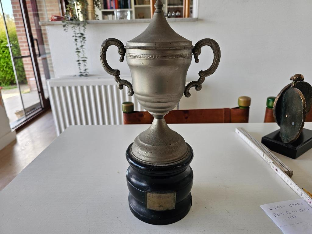 fiets trofee cyclocross pontevedra 1978, Verzamelen, Sportartikelen en Voetbal, Ophalen of Verzenden