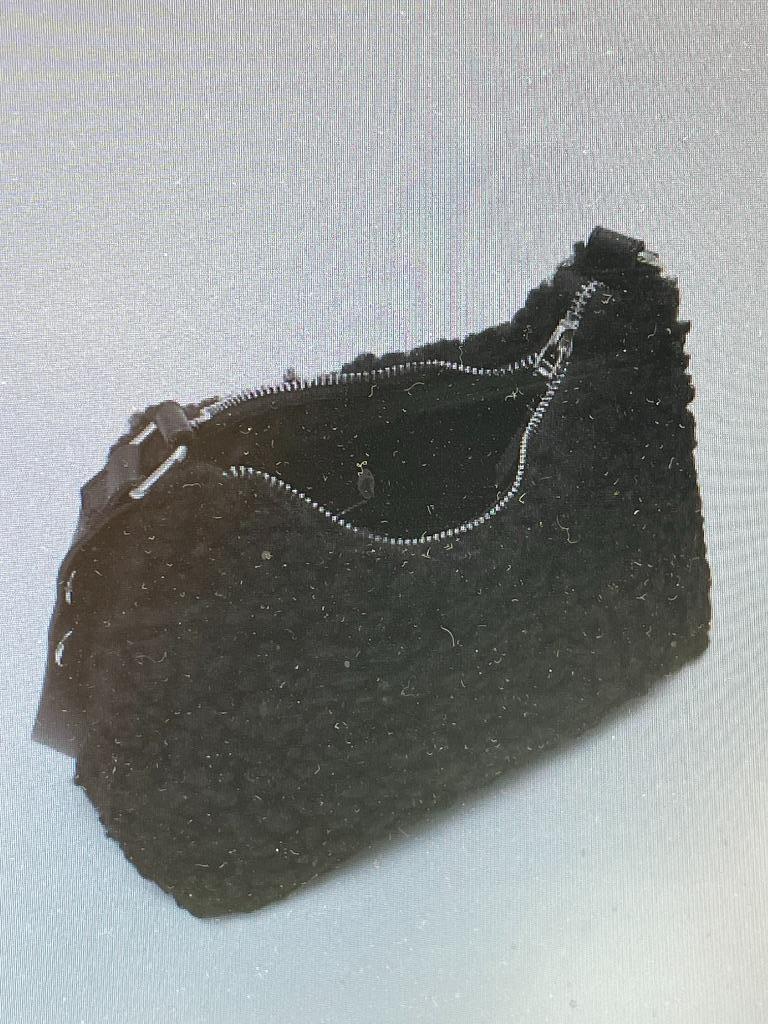 Zwarte handtas Parfois -imitatiebont - NIEUW, Ophalen, Nieuw, Handtas
