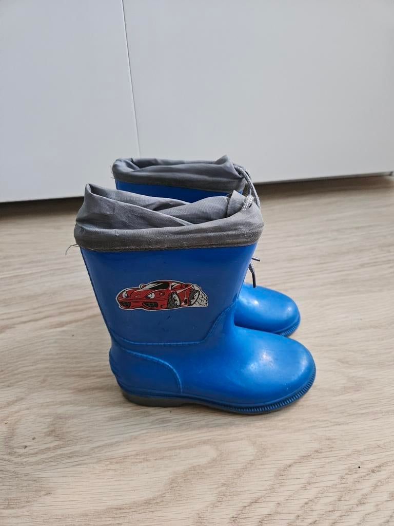 Blauwe regenlaarzen maat 26, goede staat, Ophalen, Gebruikt, Laarsjes