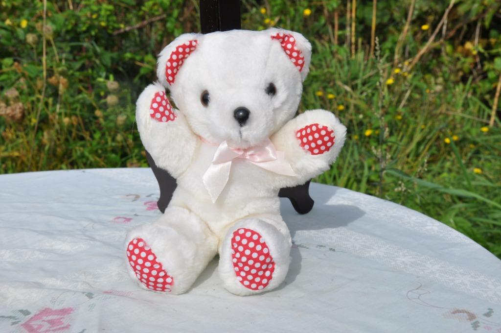 ours en peluche blanc neuf, Ophalen of Verzenden, Nieuw, Beer