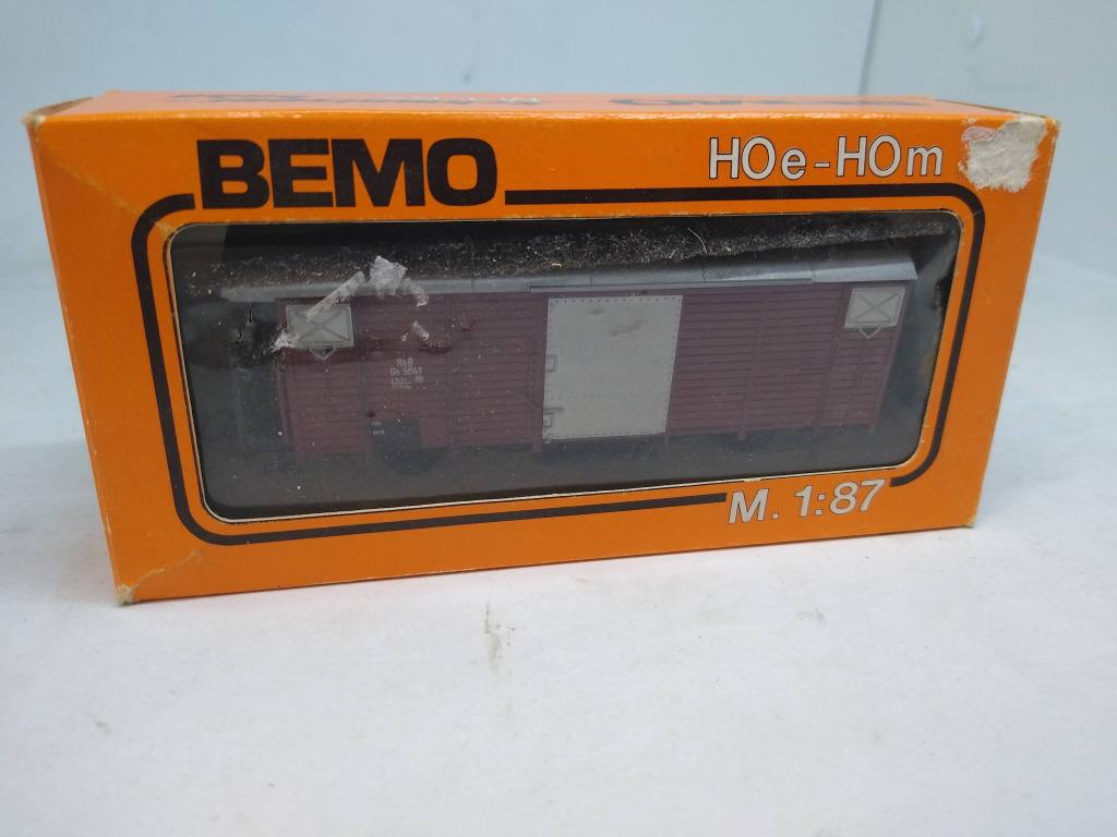 Bemo 2250 H0m Gesloten goederenwagen van de RhB Gb 5041, Hobby en Vrije tijd, Modeltreinen | H0, Overige merken, Gelijkstroom