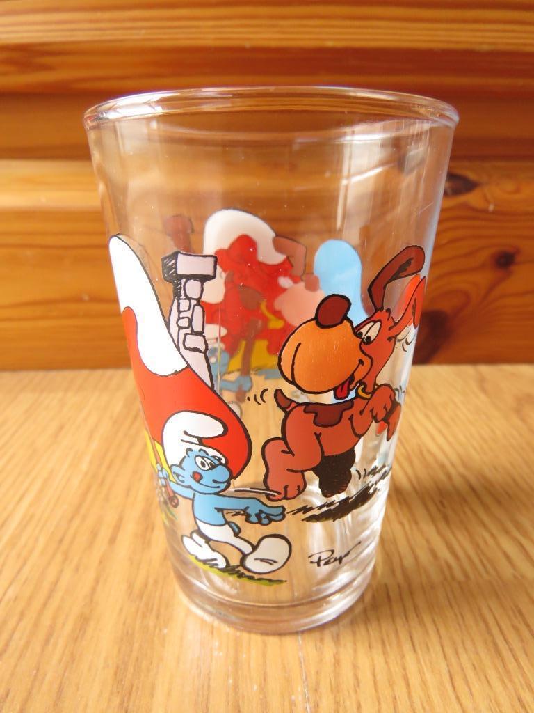 verre les Schtroumpfs de 1993, Ophalen of Verzenden, Zo goed als nieuw, Frisdrankglas