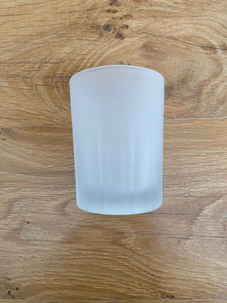Tandenbortselhouder in mat glas, Ophalen of Verzenden, Gebruikt, Overige typen