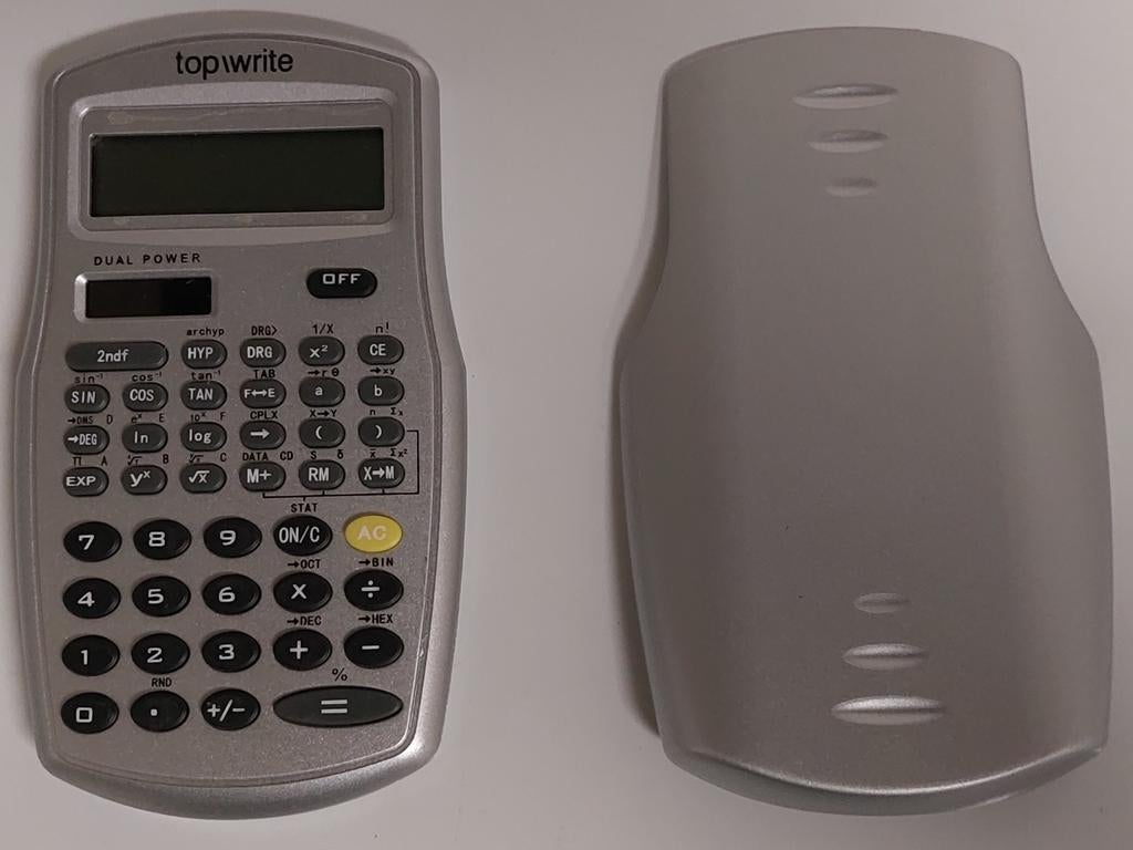 Calculatrice scientifique Top Write (argent), Divers, Calculatrices, Enlèvement ou Envoi, Utilisé