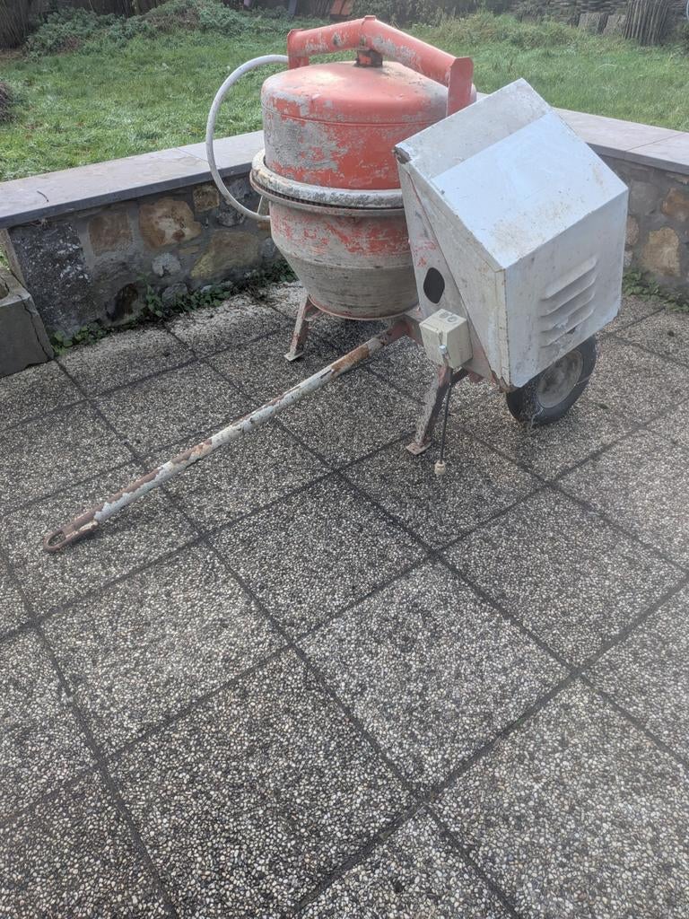 Trekbare betonmixer, Ophalen, Gebruikt