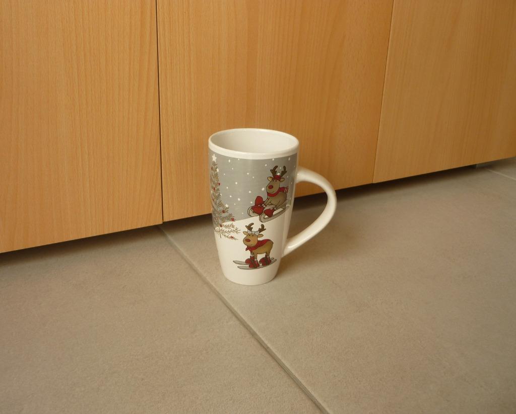Grote hoge tas mok rendieren kerst, Ophalen of Verzenden