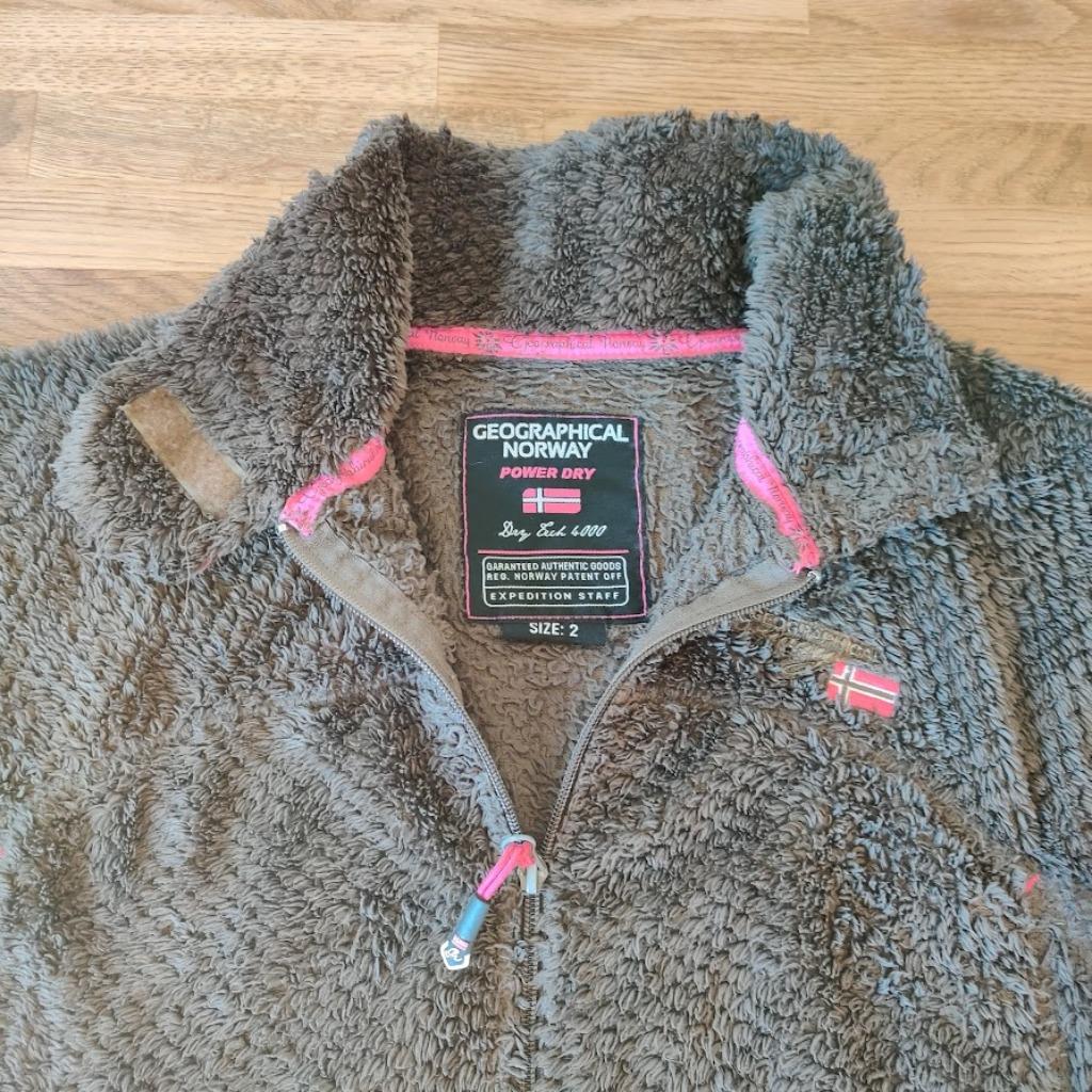 Geographical Norway Fleece -fluffy dames maat 2= M, Kleding | Dames, Ophalen of Verzenden, Bruin