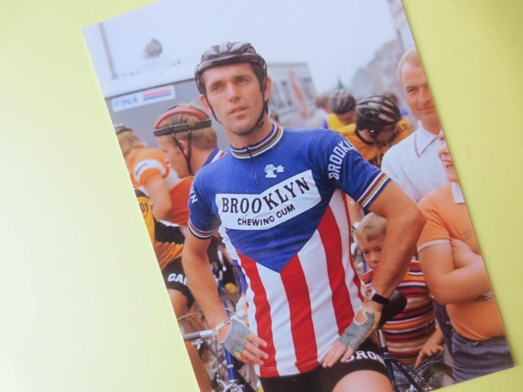 wielerfoto team brooklyn  gios  roger de vlaeminck, Verzenden, Zo goed als nieuw
