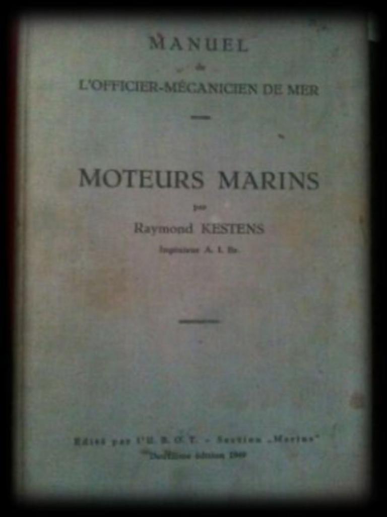 Moteurs marins (scheepsmotoren) Frans boek, Enlèvement