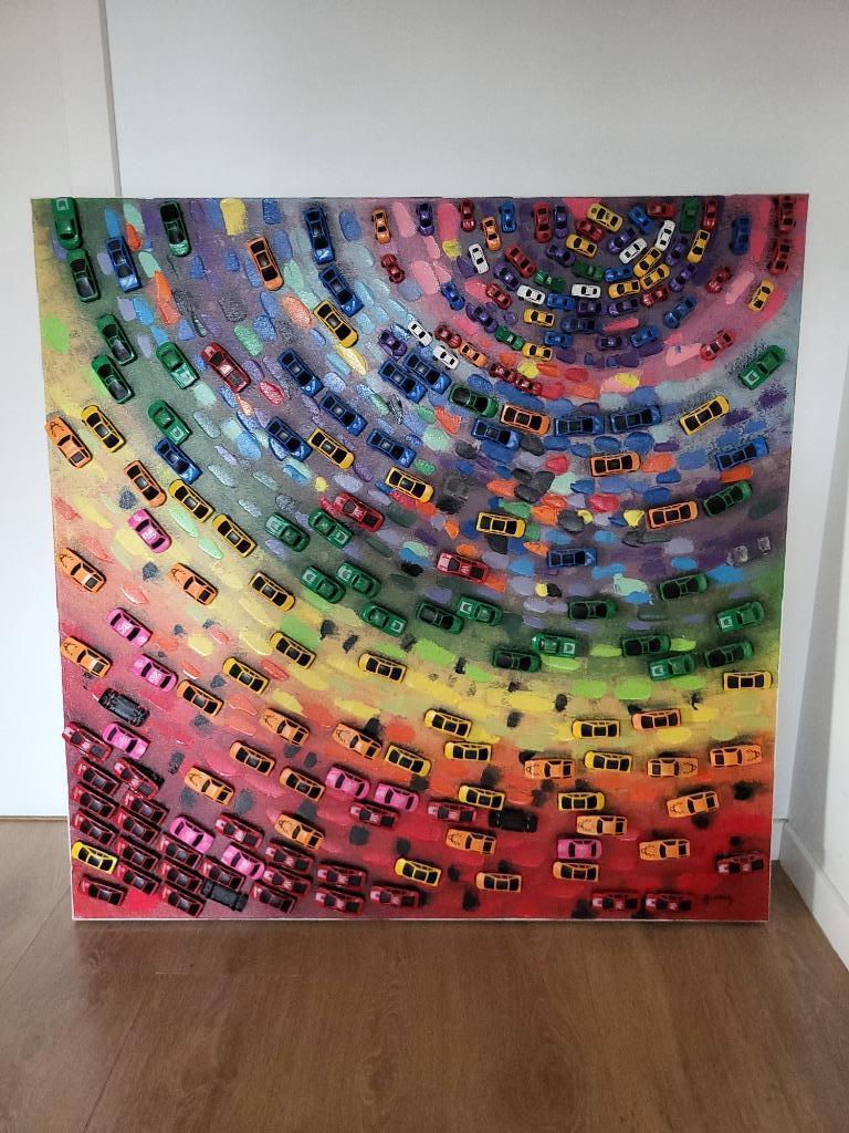 Canvas decoratie jongenskamer, Ophalen, Zo goed als nieuw, Wanddecoratie